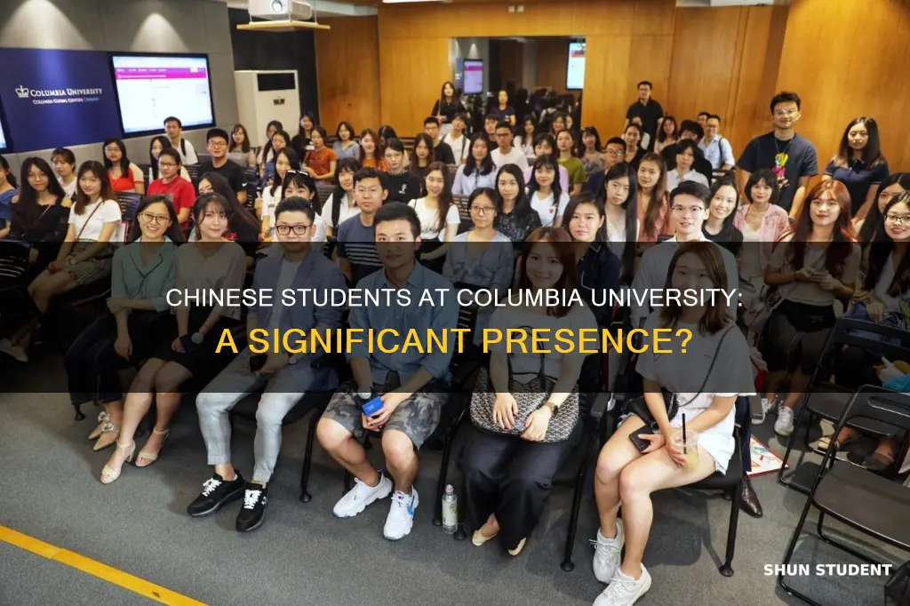 how many chinese students in columbia university