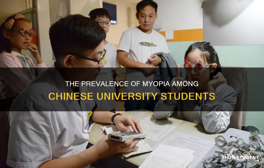 how many chinese university students myopic