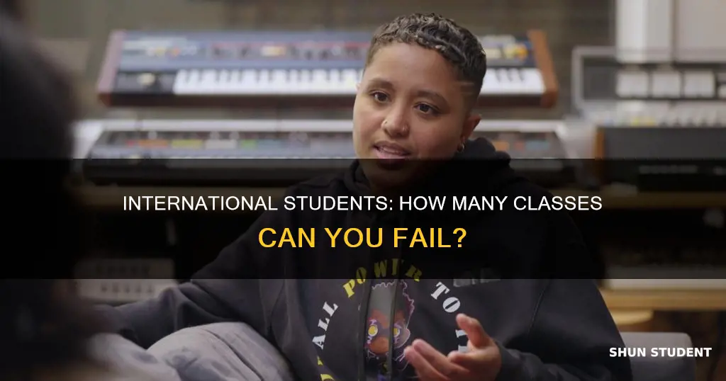 how many classes can i fail as the international student