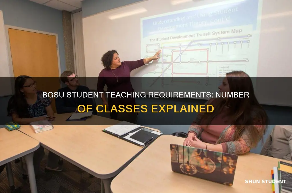 how many classes do student teachers have to teach bgsu