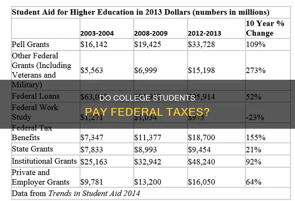 how many college students actually pay federal taxes