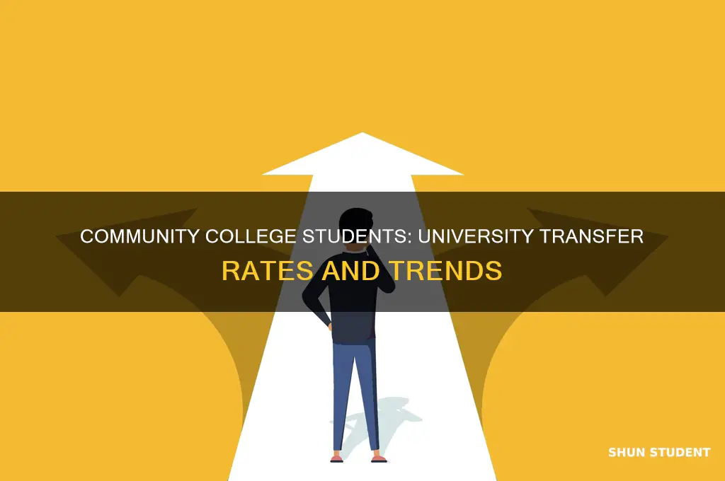 how many community college students transfer to universities