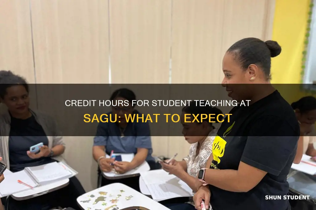 how many credit hours is student teaching at sagu