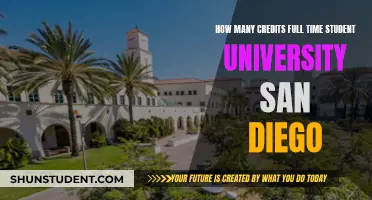 Full-Time Student Credit Requirements at University of San Diego