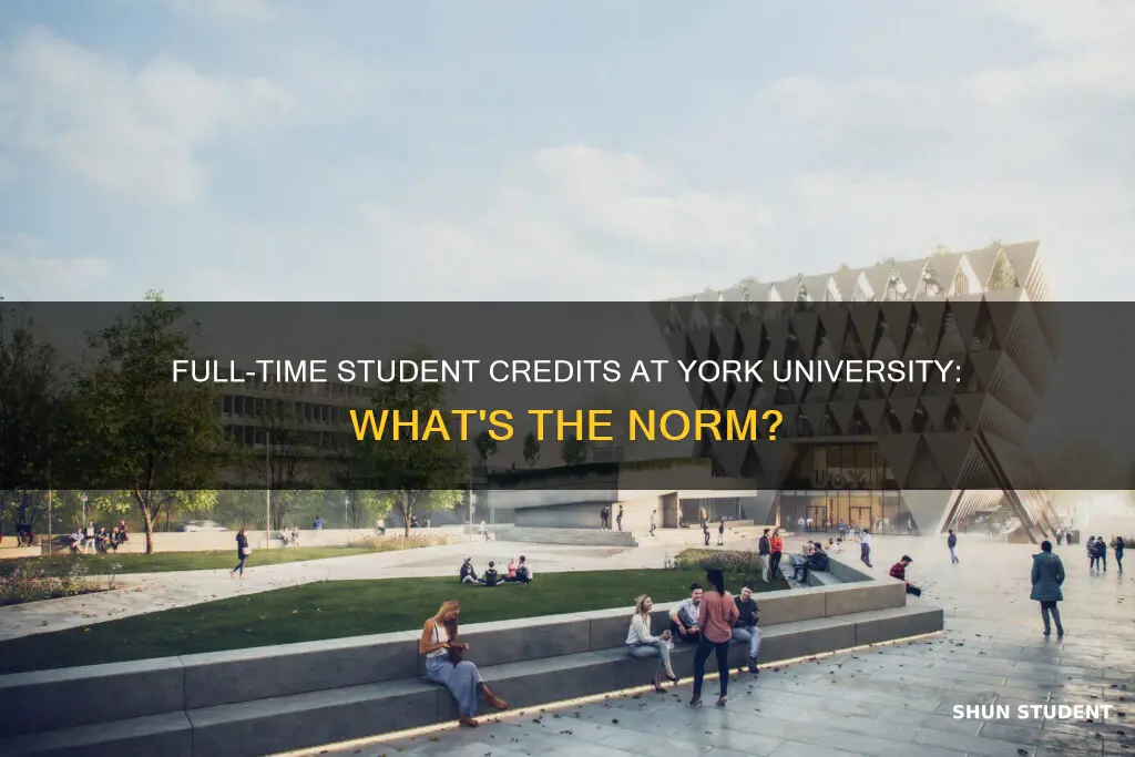 how many credits is a full-time student at york university