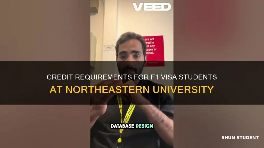 how many credits northeastern university f1 student requirement