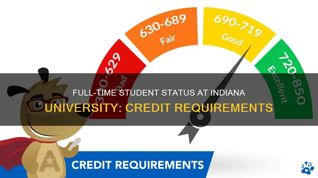 how many credits to be full time student indiana university