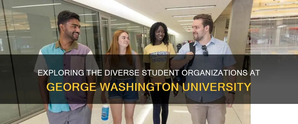 how many different student organizations does george washington university have