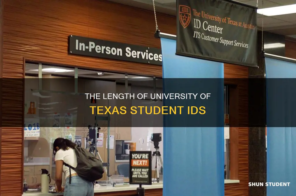 how many digits university of texas student id