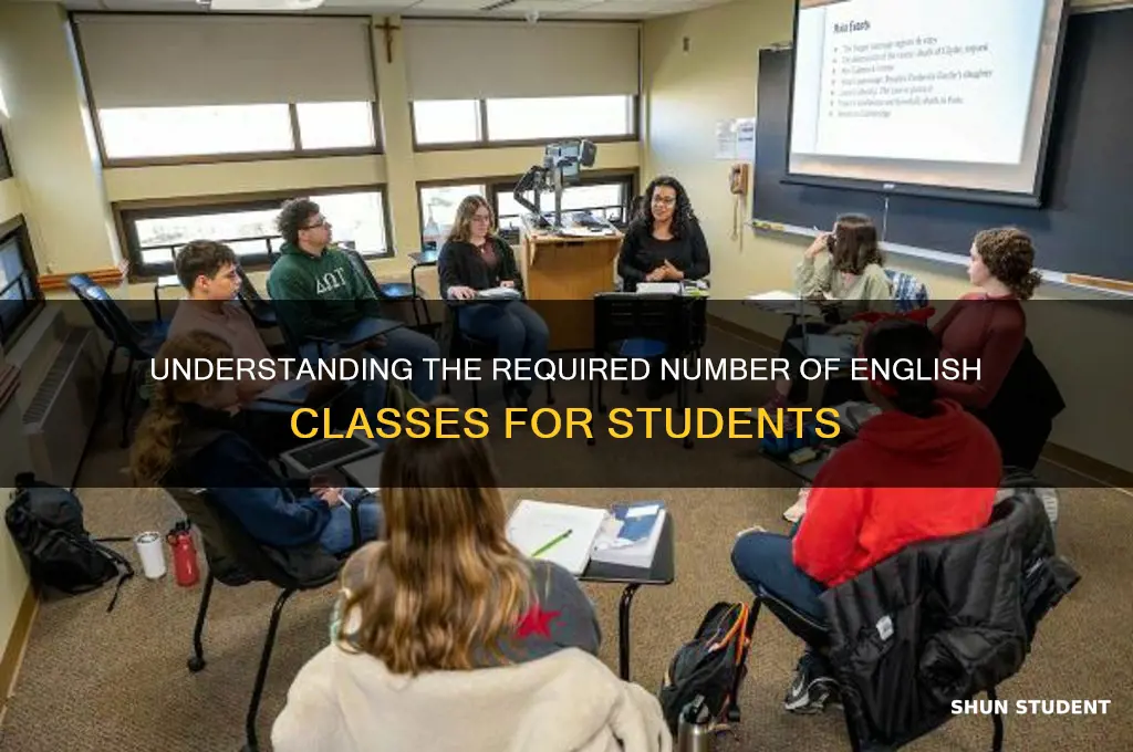 how many english classes will a student take