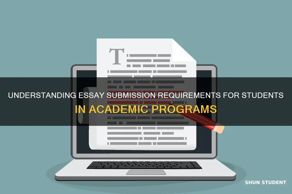 how many essays will each student be required to submit