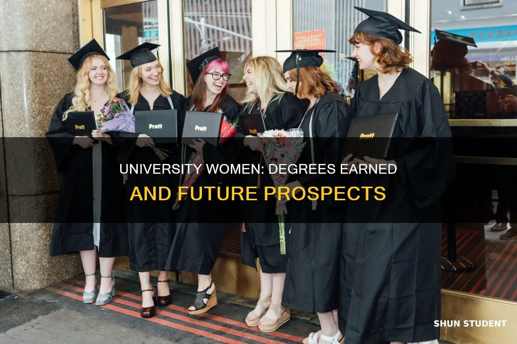 how many female university students obtain their degree