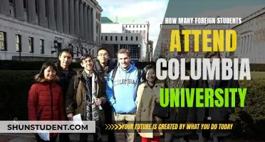 Foreign Students at Columbia University: A Large Number?