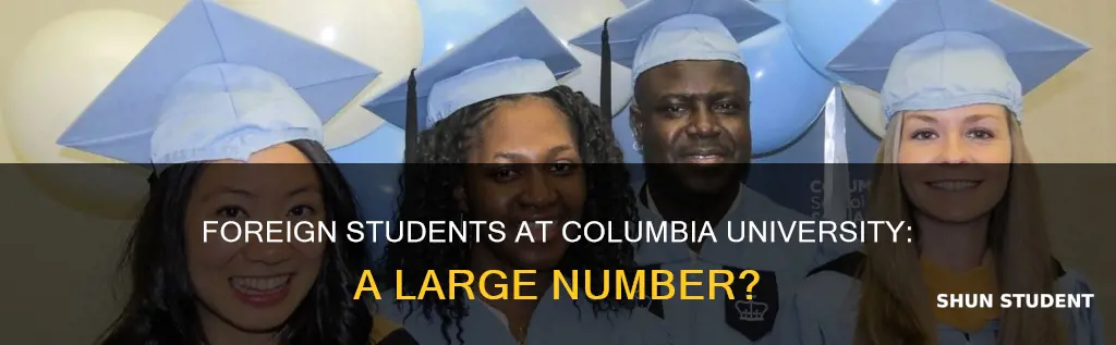 how many foreign students attend columbia university