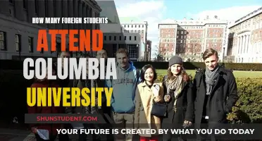 Foreign Students at Columbia University: A Large Number