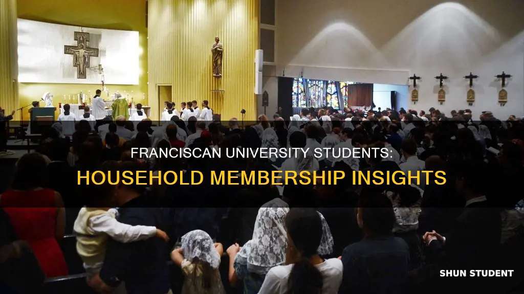 how many fraciscan university students belong to a household