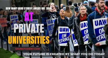 Grad Student Unions: Private University Count