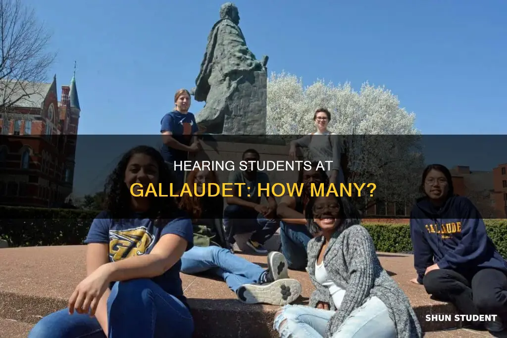how many hearing students attend gallaudet university