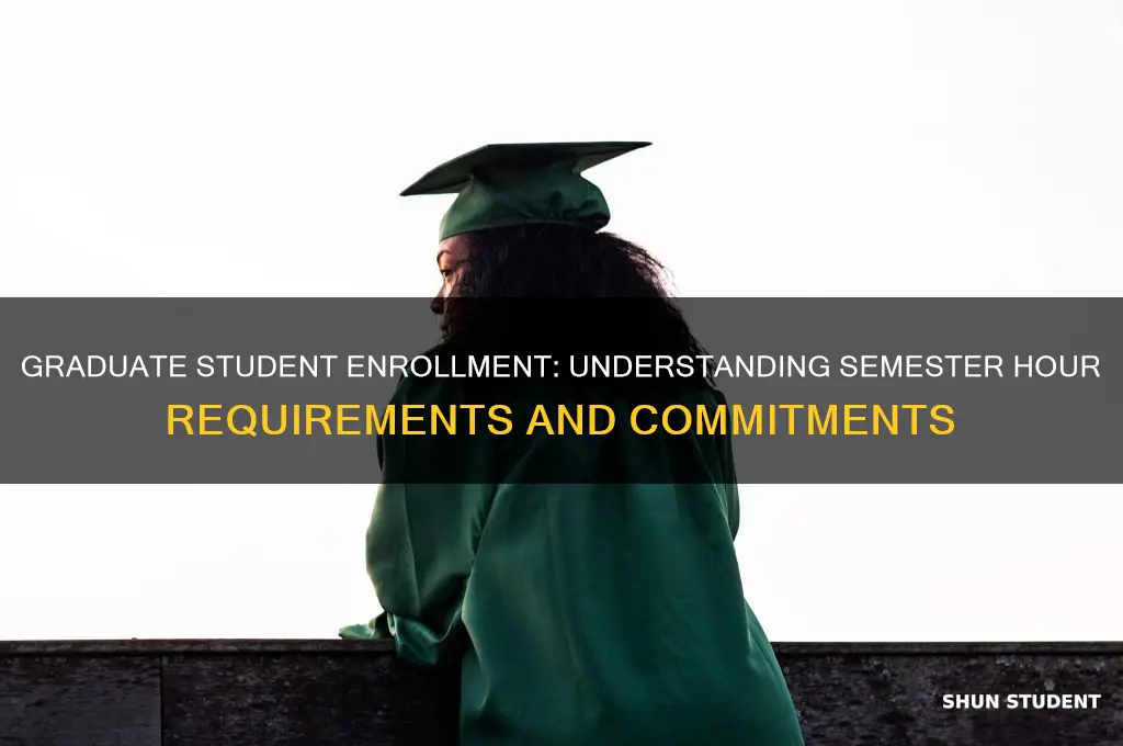 how many hours a semester will graduate students be inrolled