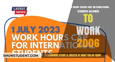 International Students' Work Hours: Rules in 2006