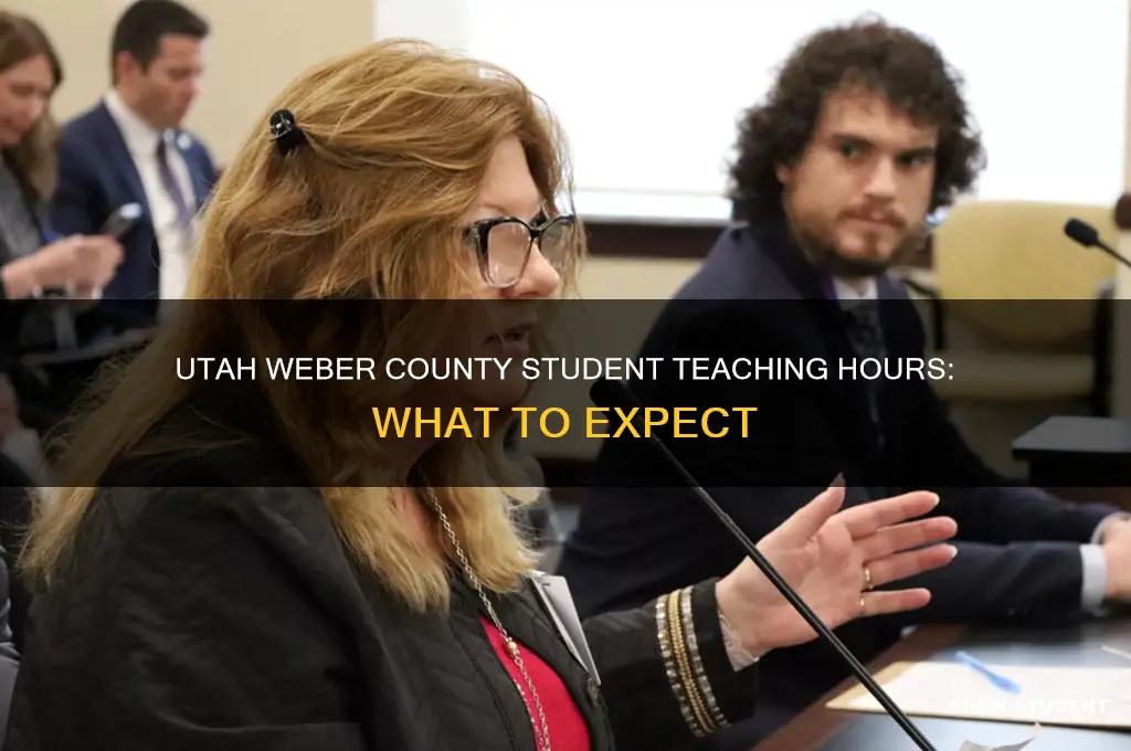 how many hours are student teaching in utah weber count