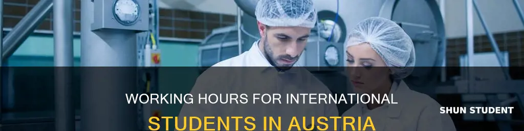 how many hours can international students work in austria