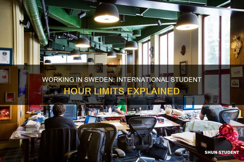 how many hours can international students work in sweden