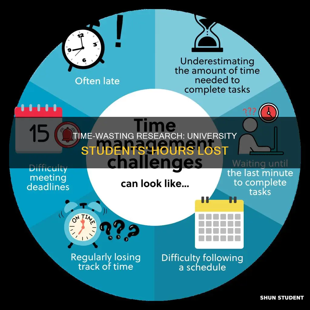 how many hours that a university student waist doing research
