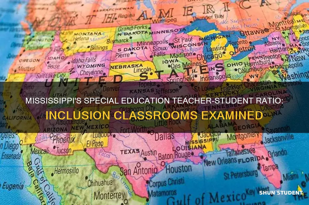 how many inclusion special education students per teacher in mississippi