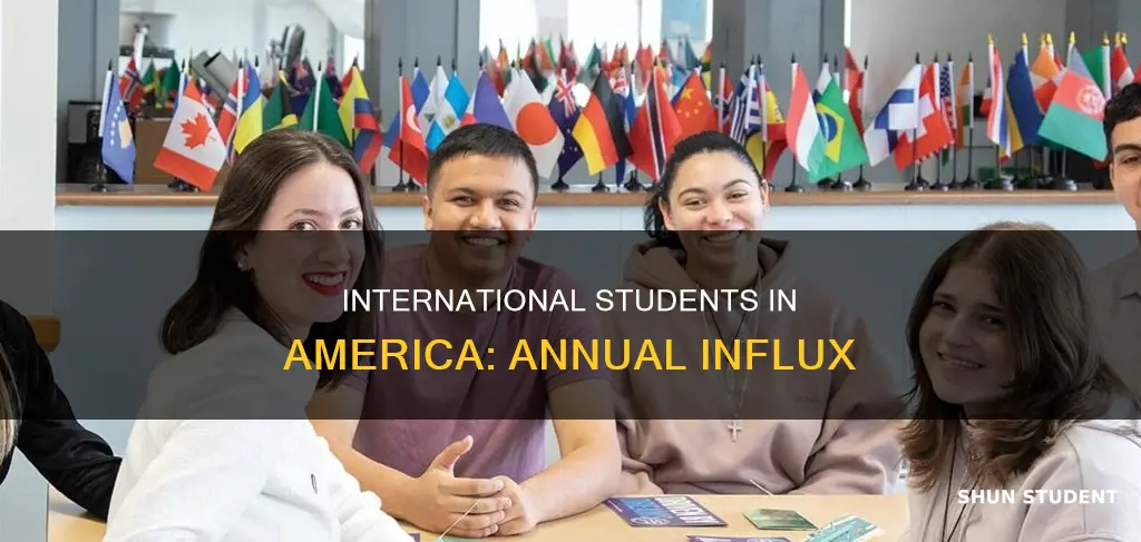 how many internation student come to america in every year