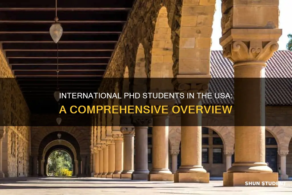 how many international phd students in usa