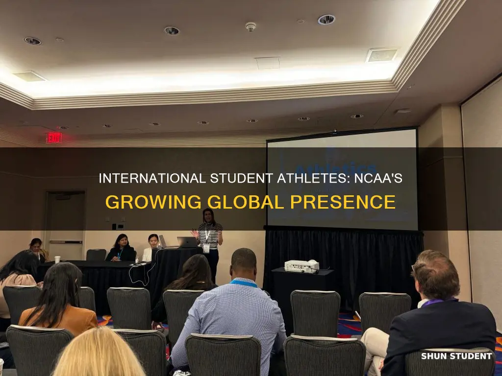 how many international student athletes in ncaa