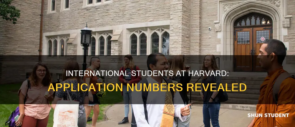how many international students apply for harvard