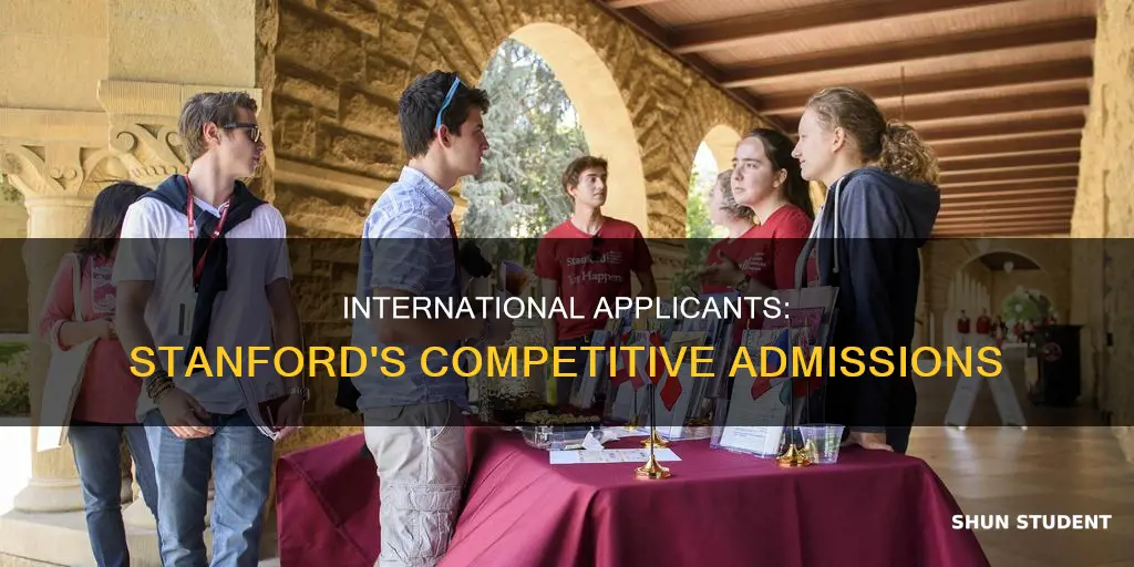 how many international students apply to stanford
