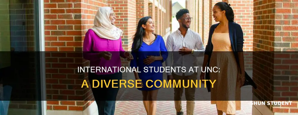 how many international students are at unc
