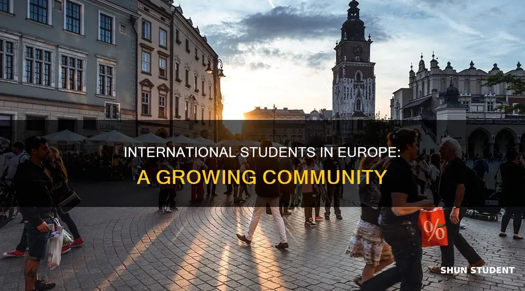 how many international students are there in europe