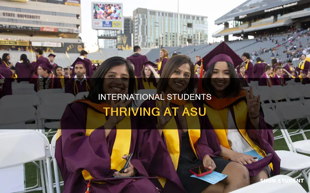 how many international students at asu