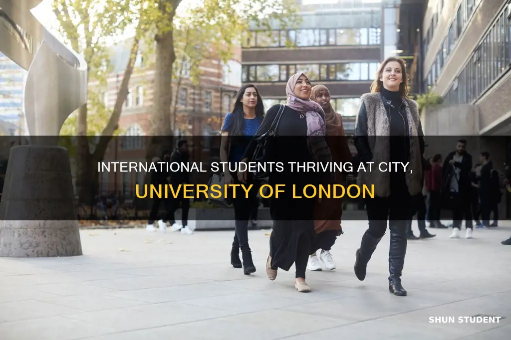 how many international students at city university of london