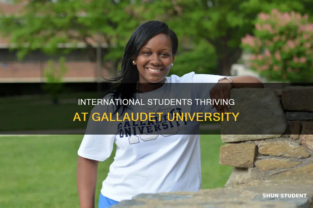 how many international students at gallaudet university