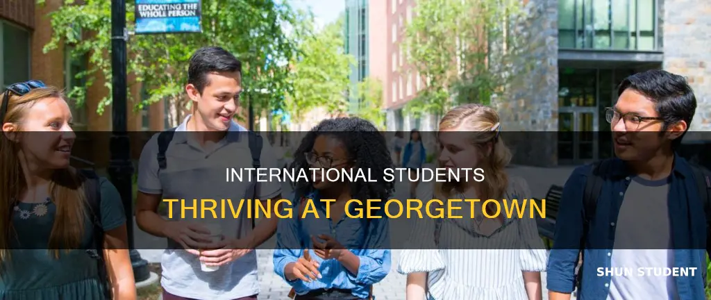 how many international students at georgetown