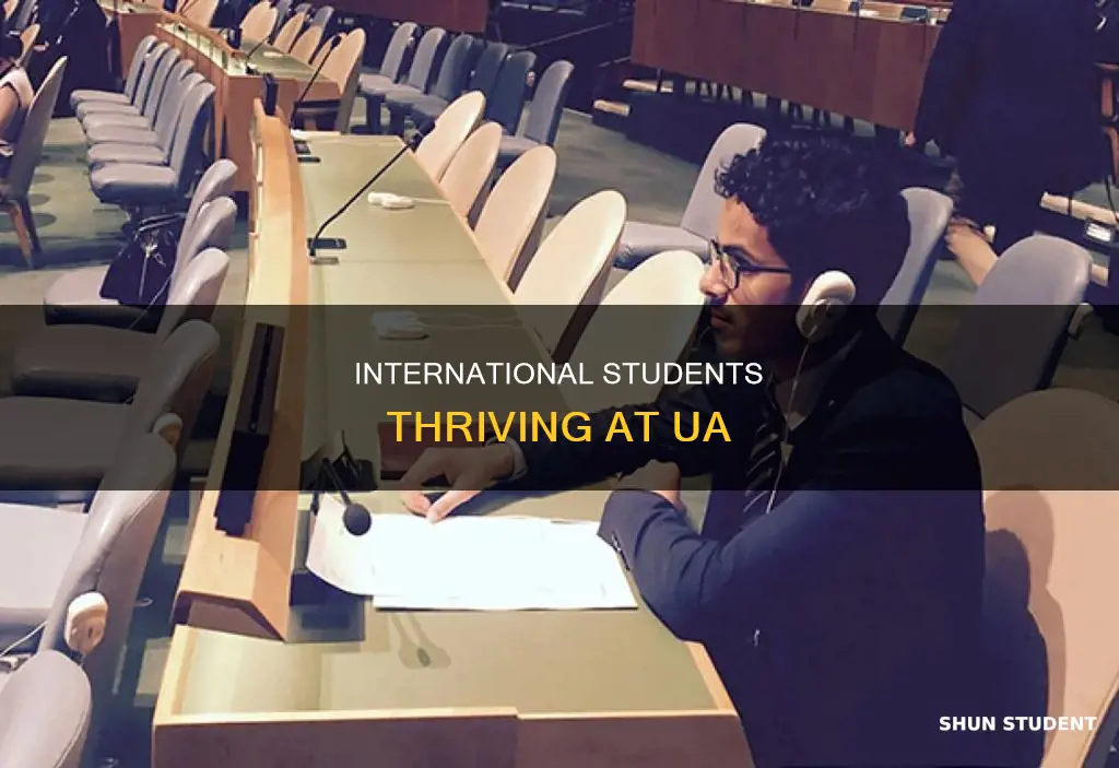 how many international students at ua