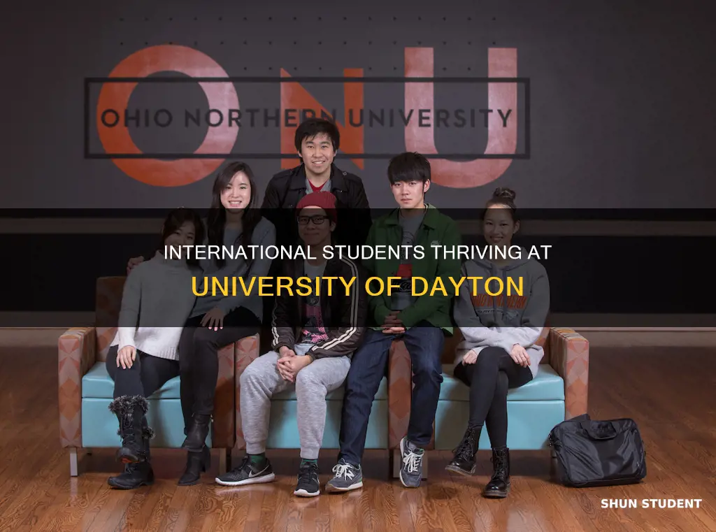 how many international students at university of dayton