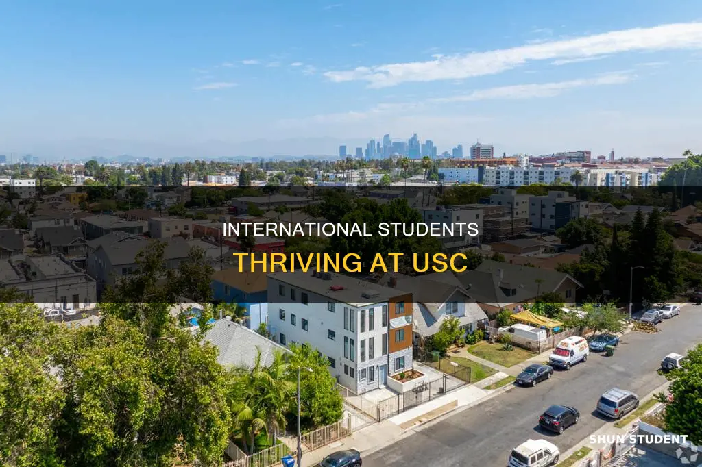 how many international students at usc