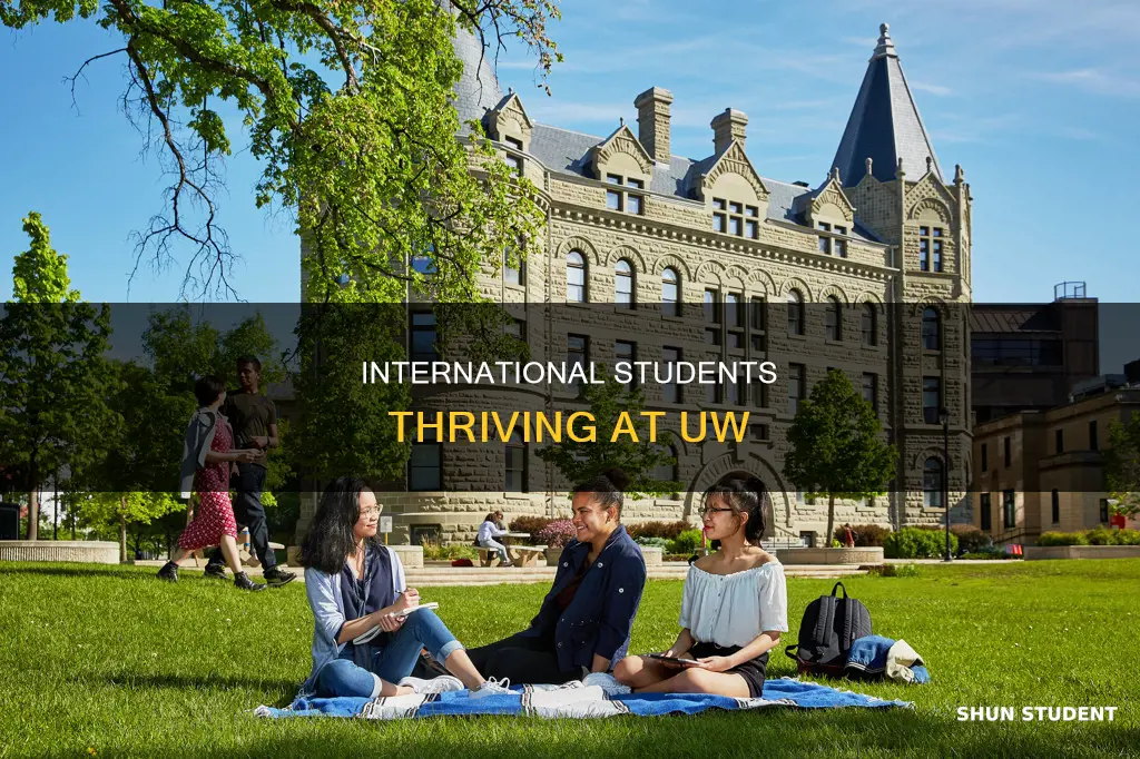 how many international students at uw