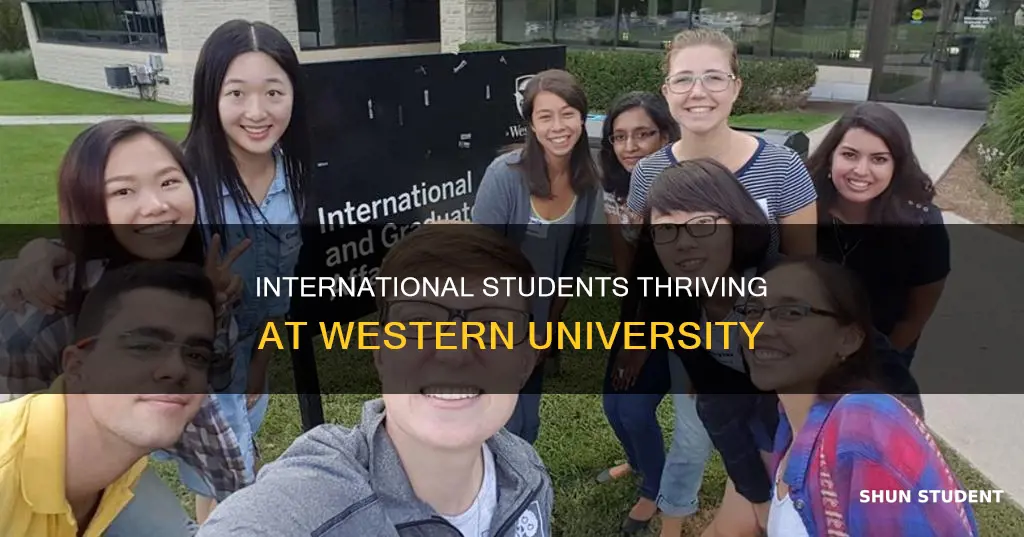 how many international students at western university