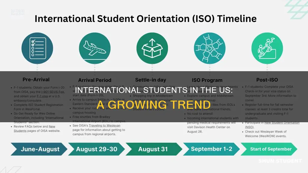 how many international students attend college in the us