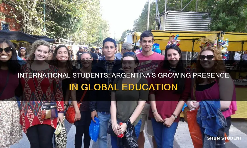 how many international students from argentina