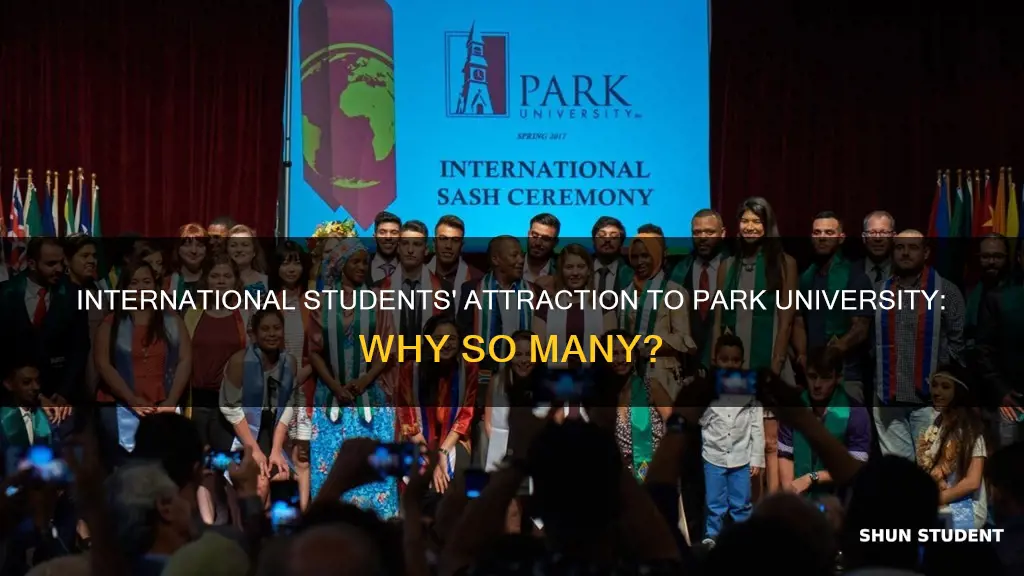 how many international students go to park university