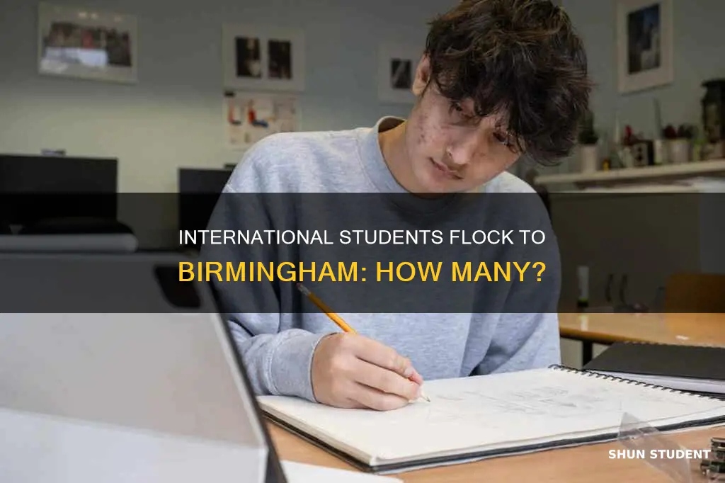 how many international students in birmingham