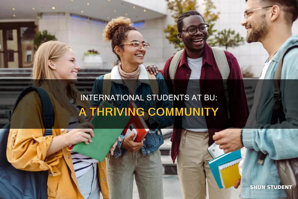 how many international students in bu